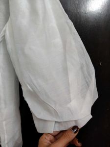 Organza Transparent White Top