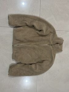 Fleece Teddy Brown Zip-Up Jacket