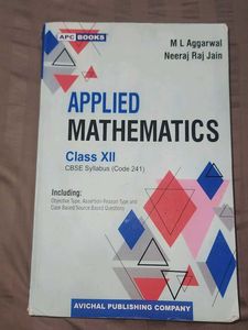 Applied Math Grade 12 Cbse ML Aggarwal Text Book