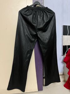 Faux Leather Flare Pants