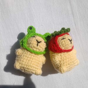 Capibara Frog and strawberry Hat🍓