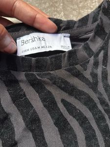 Zebra Print Long Sleeve Top