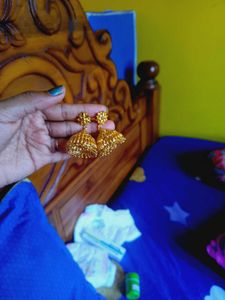 One Gram gold jhumka big size