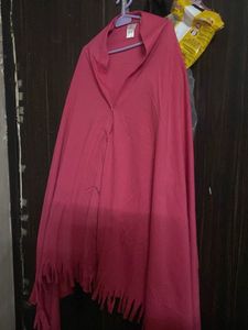 Pink Scarf with Fringes