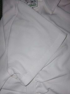 White Button-Down Top