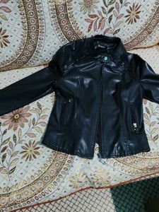 Black Faux Leather Jacket