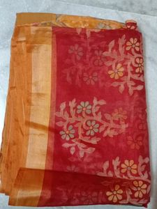 Stylish Fancy Designer Silk Blend Saree With Blouse Piece For Women