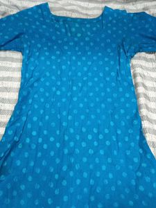 Blue Printed Kurta
