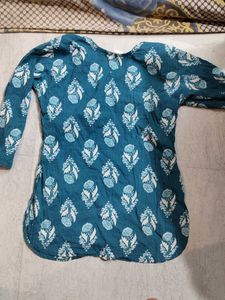 Teal Floral Print Tunic