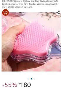 Unicorn  hair brush Comb For Girls
