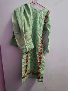 A Beautiful Co-ord Set With Embroidery