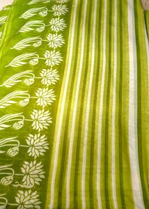 Green Saree Pure Slik