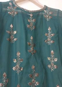 Elegant Green Embellished Kurta