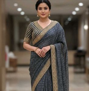 Elegant Embroidered Saree