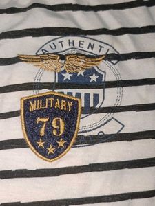 Buffalo Striped Graphic T- Shirt