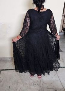 Elegant Black Lace Dress