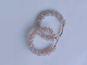Beaded Hoop Earrings
