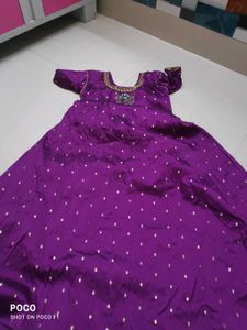 Purple Embroidered Kurta Set