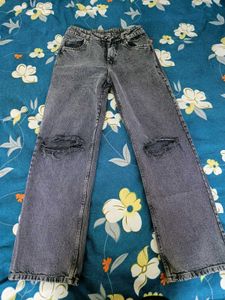 Ripped Grey Jeans