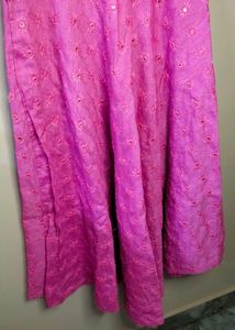 Pink Embroidered Dress