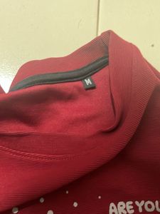 Vans Maroon Full Sleeve Sweatshirt Unisex