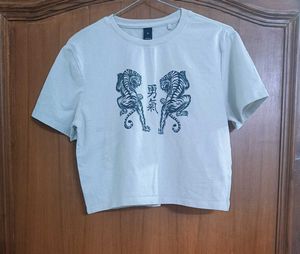 Cropped Graphic Tee