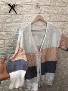 Striped Knit Cardigan🐭