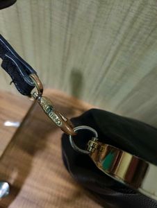 Valentino Black Leather Top Handle Crossbody Bag