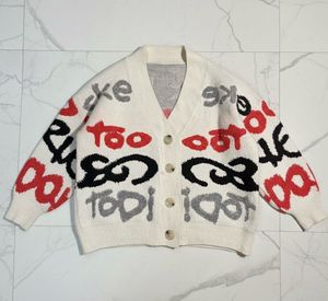 Y2k Graphic Print Cardigan