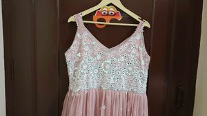Baby Pink And White Festive Suit