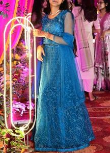 Sky Blue Colour Lehenga
