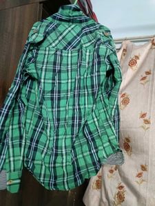 Green Plaid Shirt