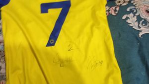 CR7 jersey signed by Sadio Mane,Antony,Michael O.