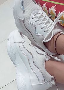 Chunky White Sneakers
