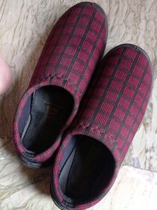 Casual Maroon Color Shoes