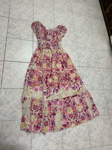 Floral Smocked Maxi