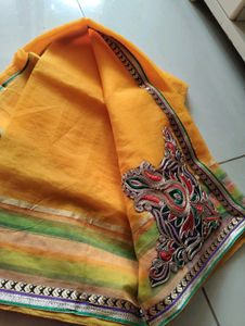 Beautiful Yellow Saree