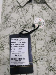 Ocean Touch mint green Print Shirt