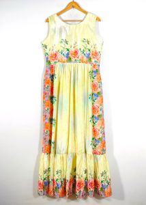 Lime Green Floral Gowns (Women&#39;s)