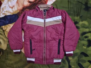 Cute Maroon Padded Jacket
