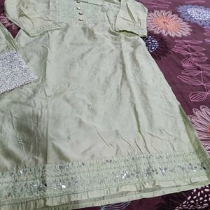 Light Green Palazzo Kameez