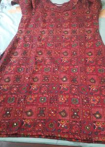 Beautiful Cotswool Kurta Pant With Stole