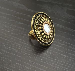 Statement Ring - Gold & Black