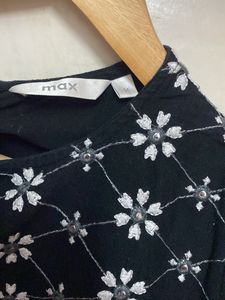 Max Black Kurta