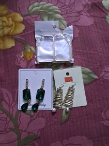 Trendy Set Of Earnings (₹130 For 1 pair)