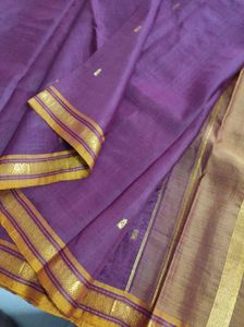 Brown Korvai Kanchipuram Silk Saree
