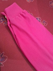 H&amp;M Pink Corduroy Button-Down Top