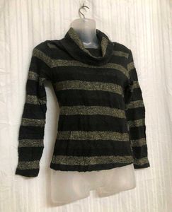 Black High Neck Top