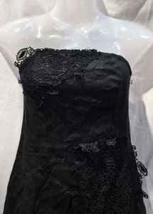 20211. Black Lace Party Dress