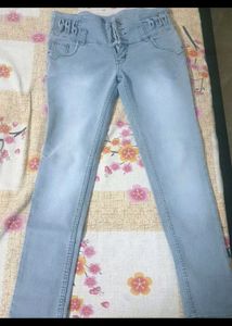 Light Wash stylish Jeans & shirt combo